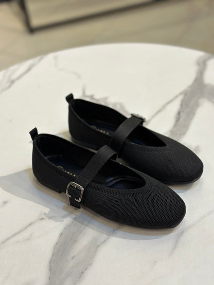 Knit Mary Jane Ballet Flat