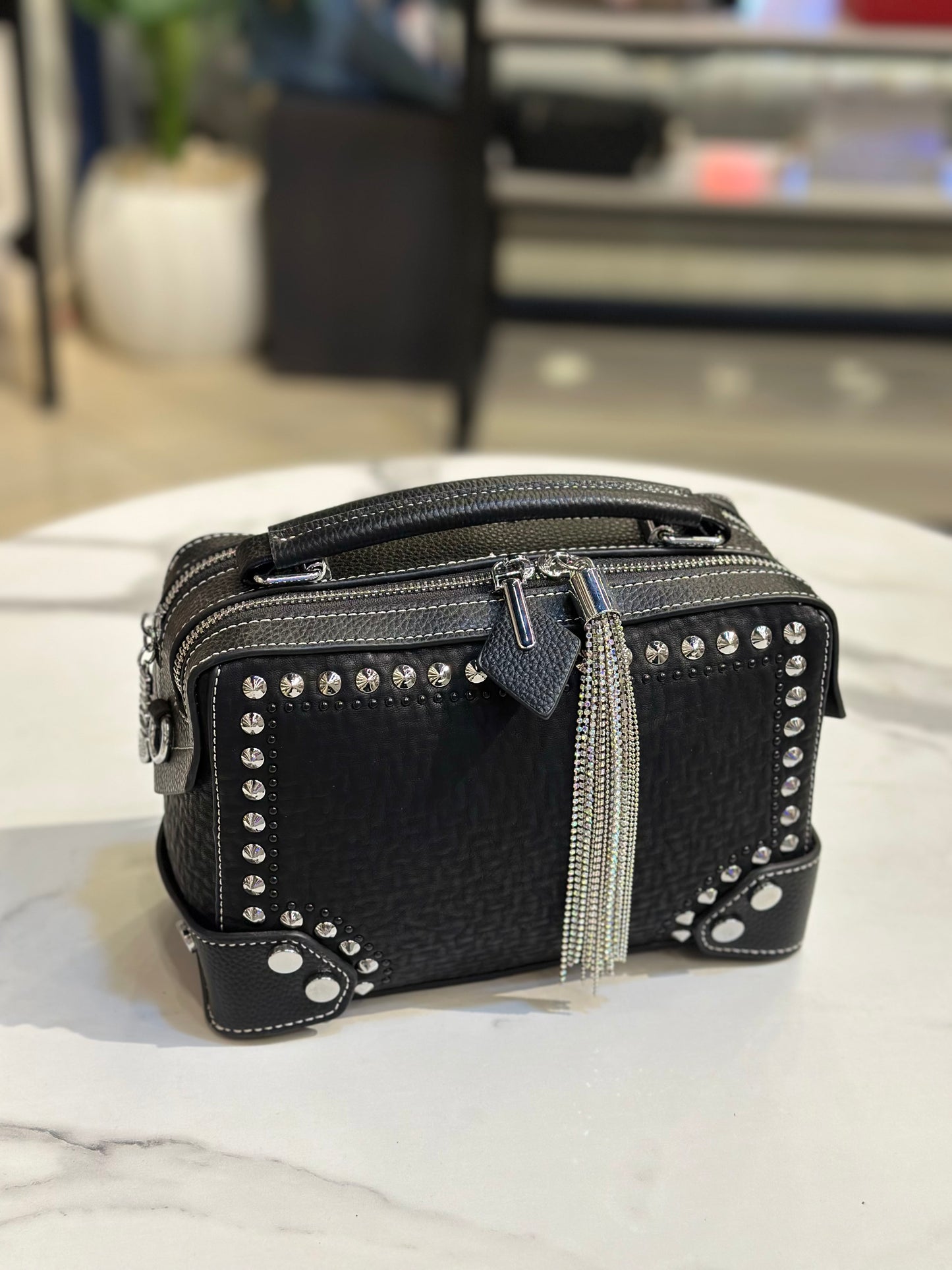 Studded Mini Boxy Bag