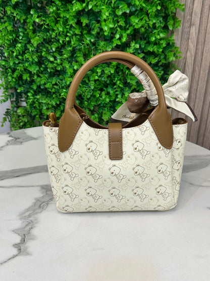 Chocolate Bear Mini Tote Bag