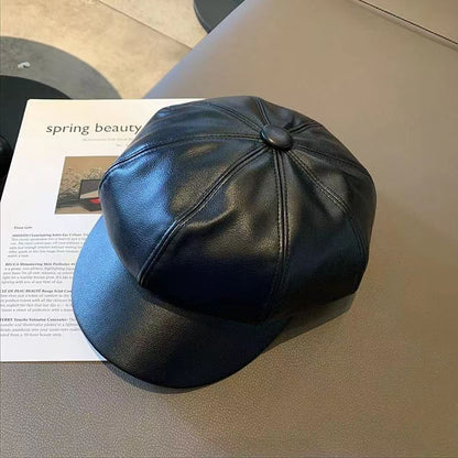 leather cap
