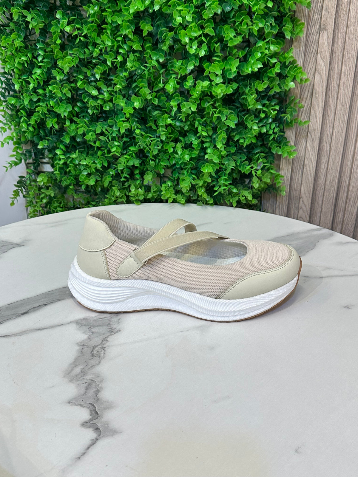 Cross-Strap Comfort Sneakers