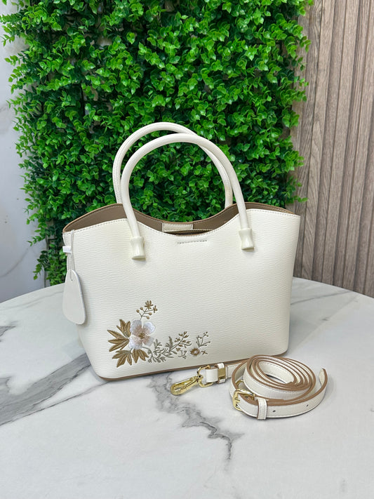 Flowery cross -body & hand bag