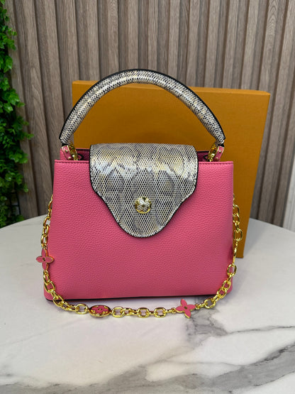 Designer-Inspired Leather Bag with Box