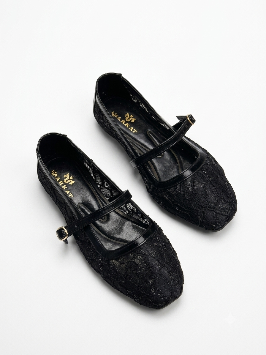 Elegant Lace Mary Jane Flats
