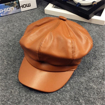 leather cap