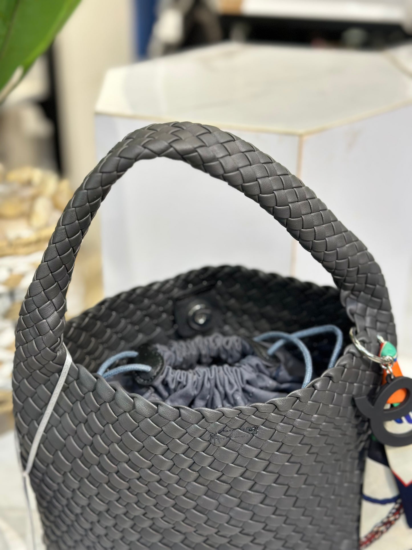 David Jones Braided Leather Bag