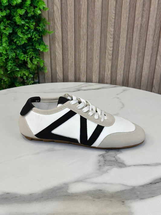 Casual Contrast-Panel Sneakers