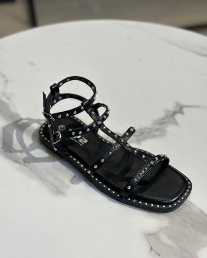 Studded Gladiator Flat Sandal