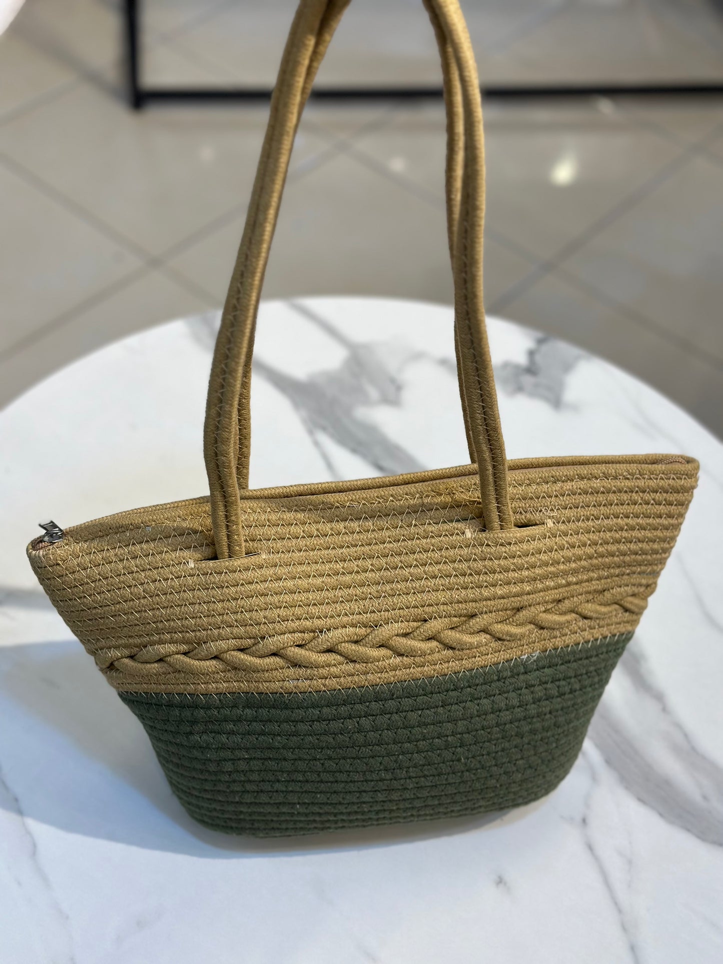 Woven Rope Tote Bag