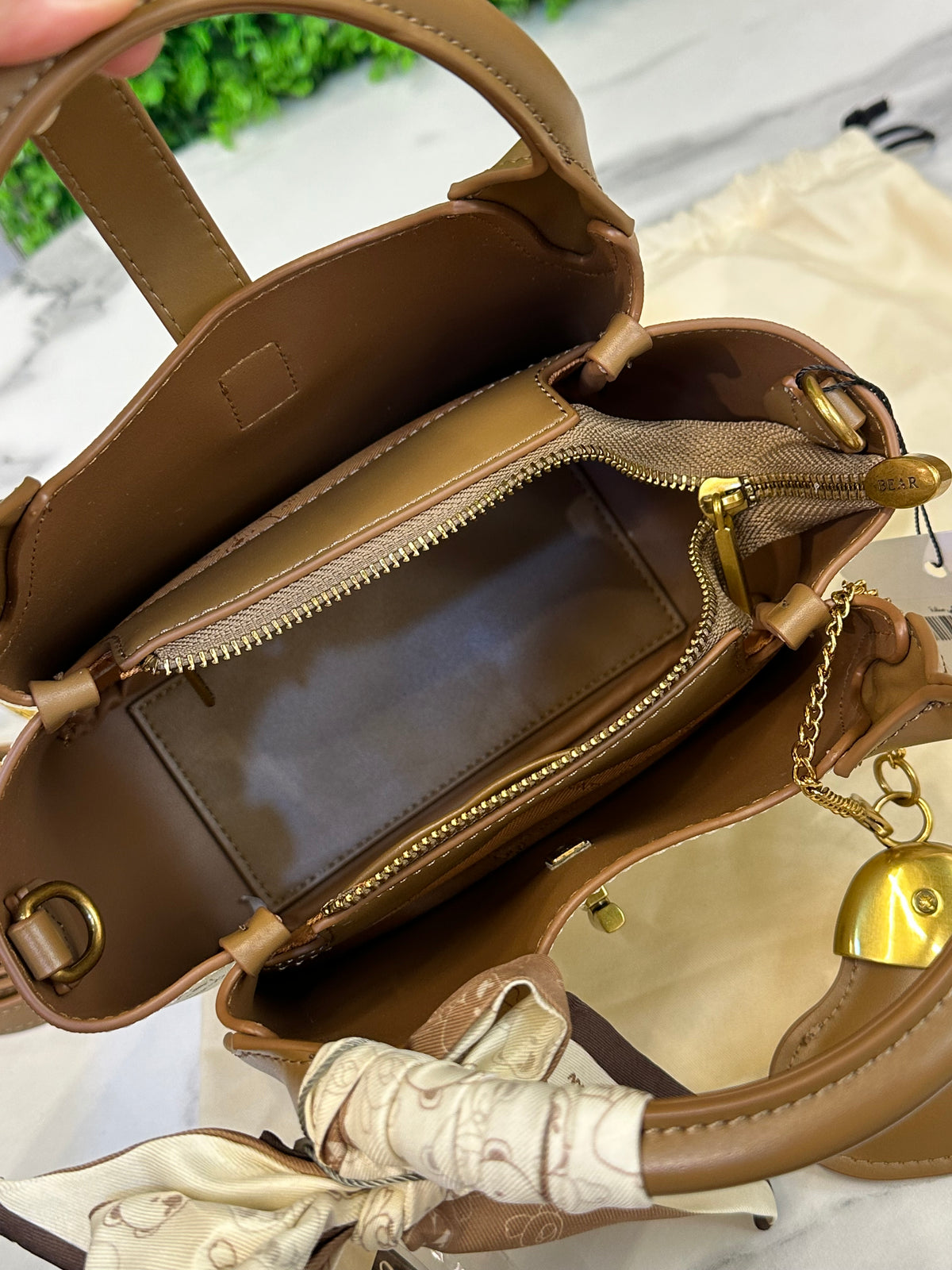 Chocolate Bear Mini Tote Bag