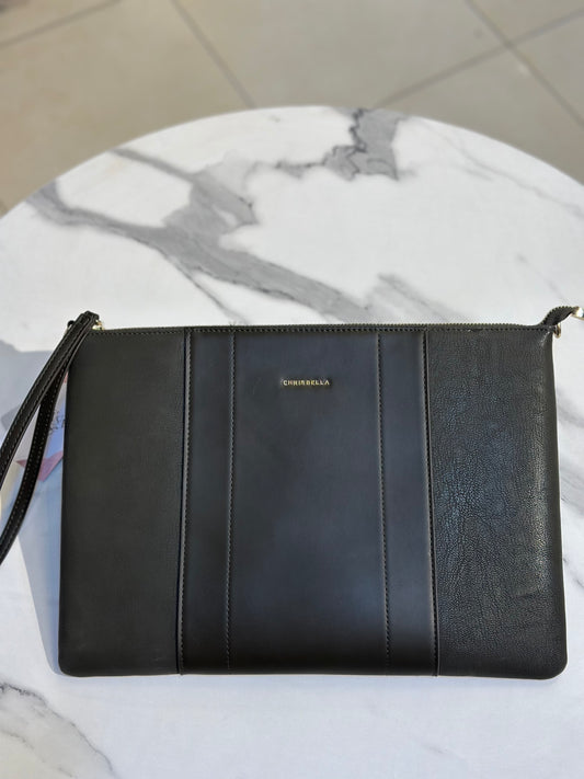 Chrisbella Panelled Zip Clutch Bag