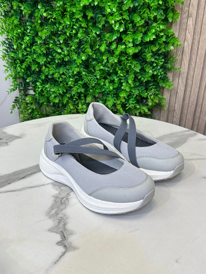 Cross-Strap Comfort Sneakers