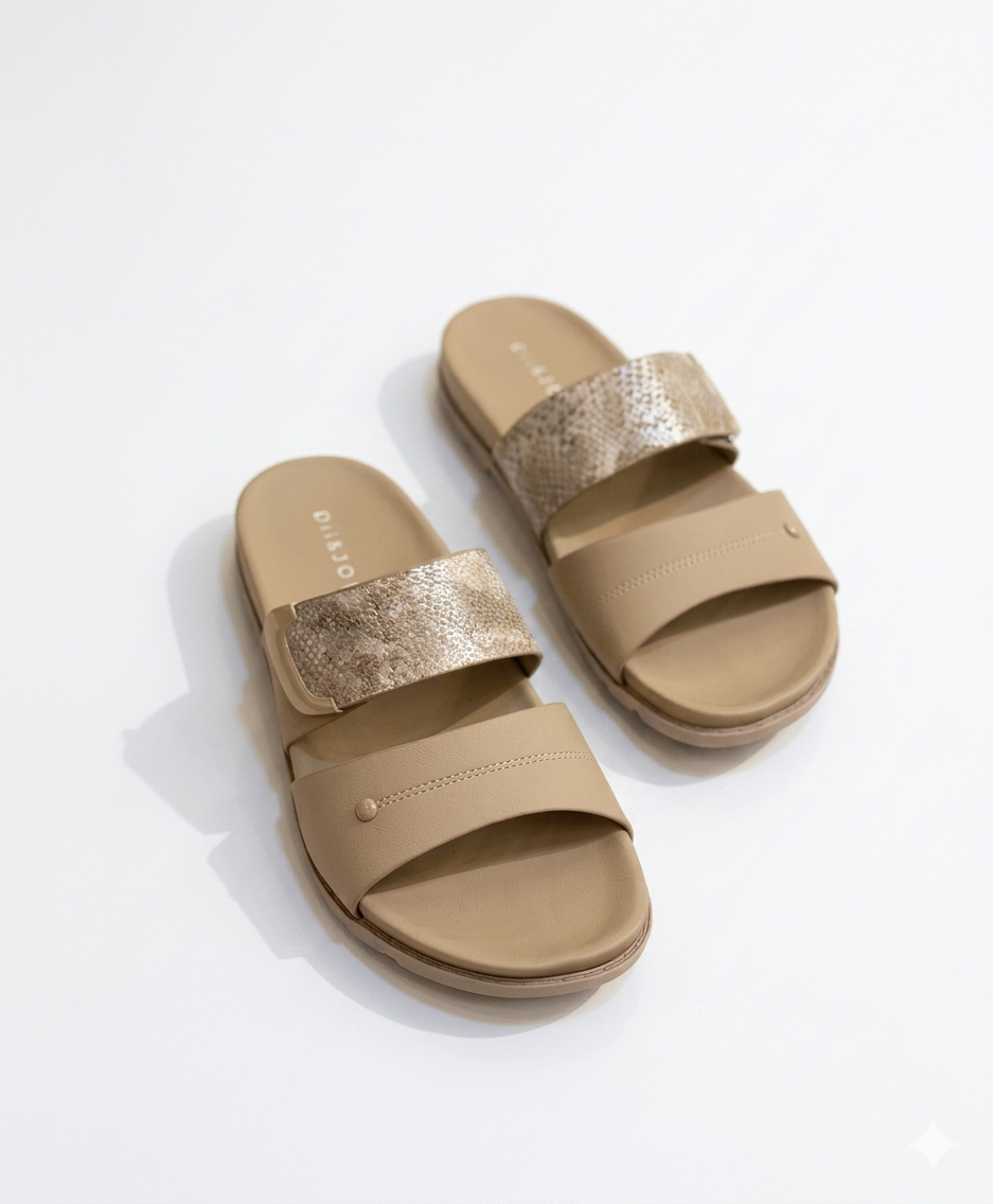 Everyday Comfort Dual Strap Velcro Slides