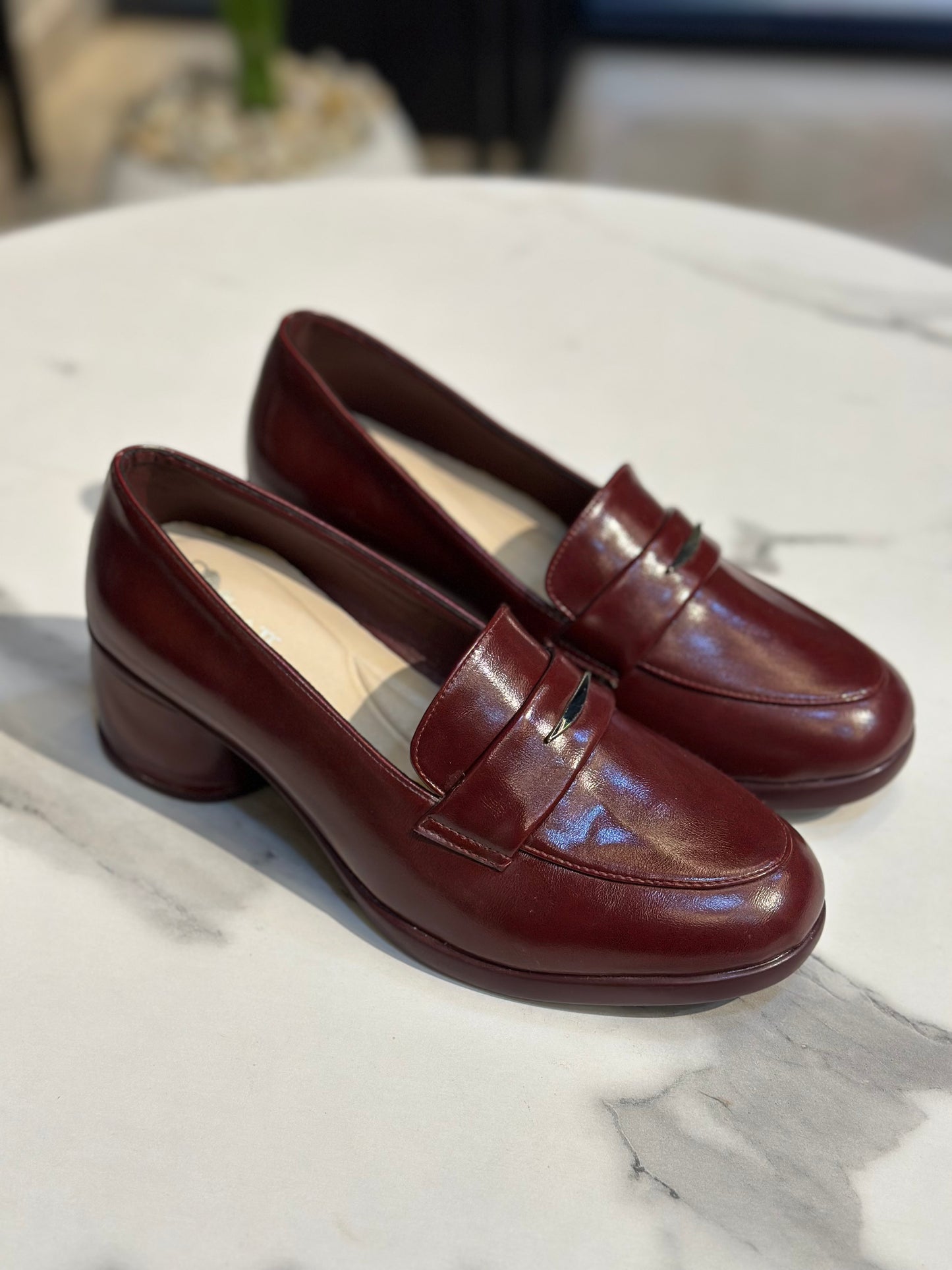 Classic Block Heel Loafer