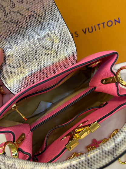 Designer-Inspired Leather Bag with Box