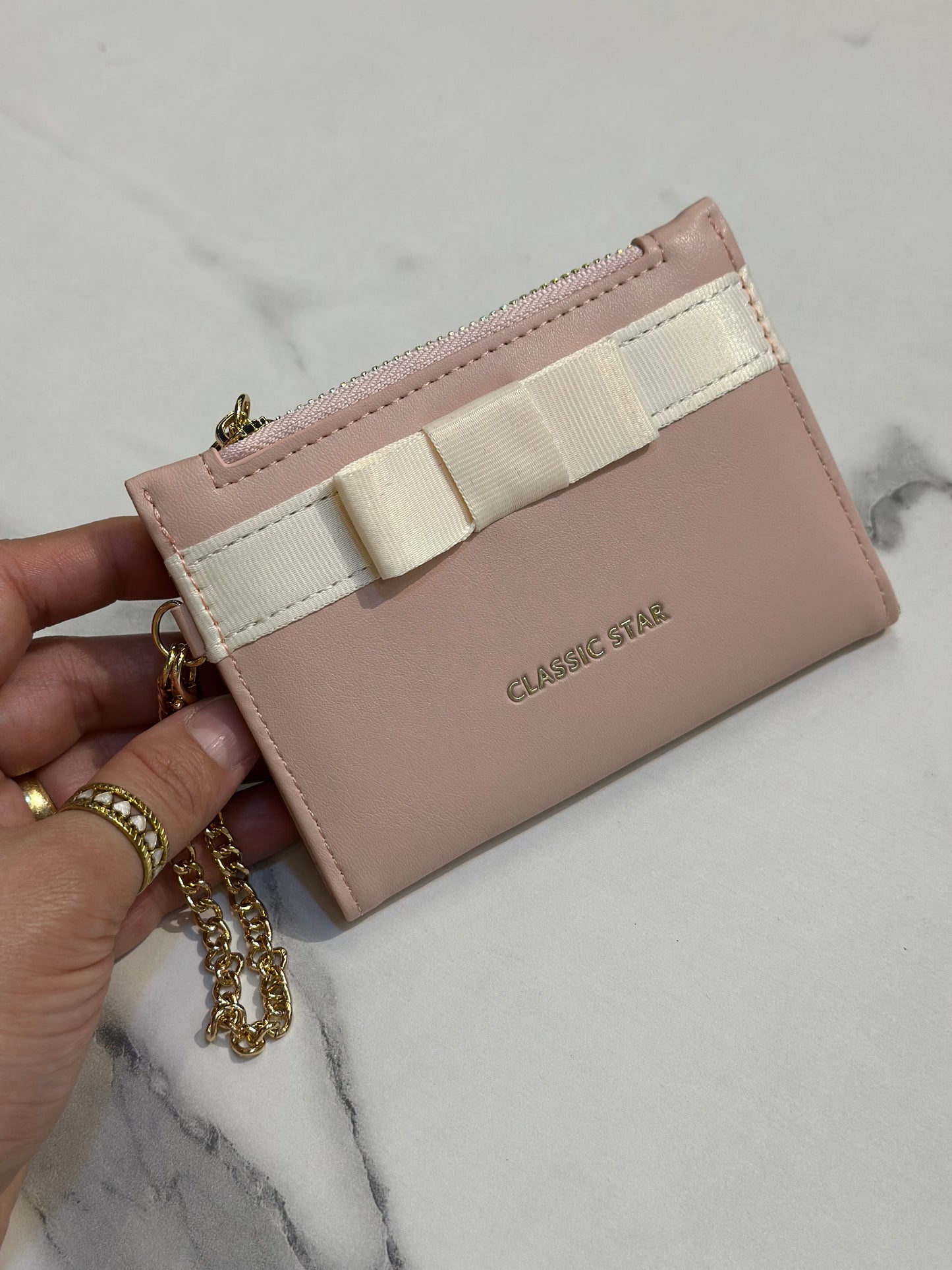 Satin Bow Detail Wallet