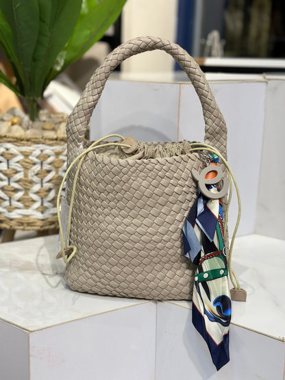 David Jones Braided Leather Bag
