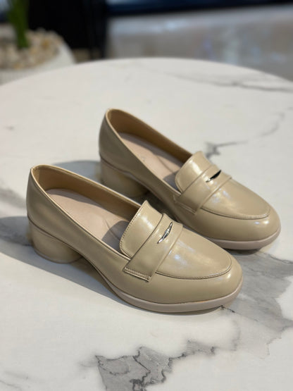 Classic Block Heel Loafer